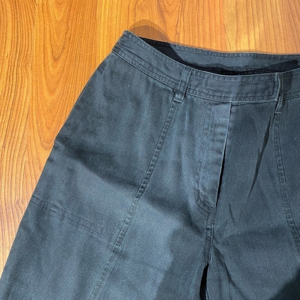 J. JILL Stretch black retro y2k 90s flat front high waisted straight leg pants - Picture 4 of 10